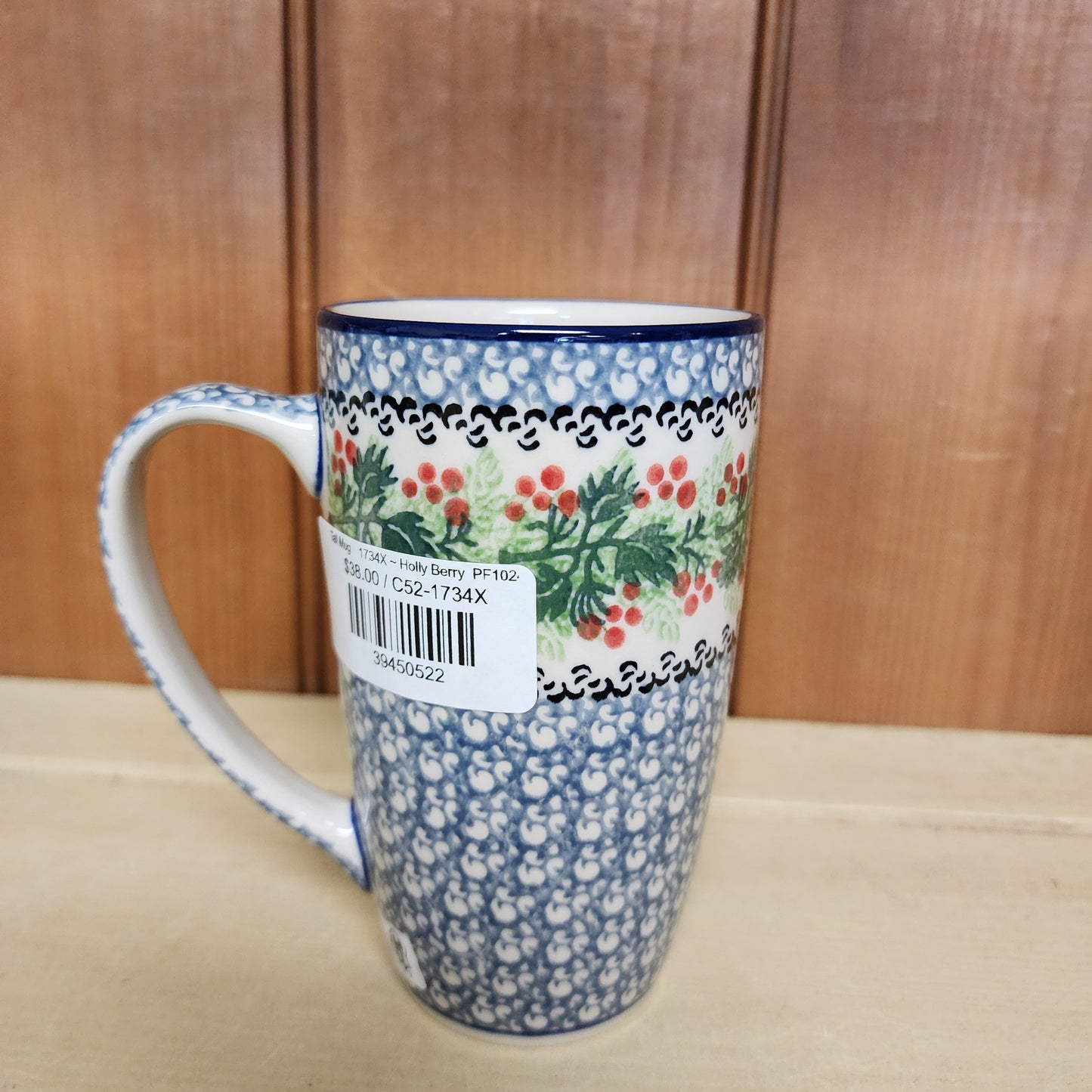 Tall Mug    1734X ~ Holly Berry  PF1024