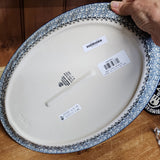 Platter   Oval   10' X 14.5"  1734X ~ Holly Berry  PF1024