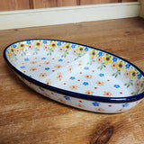 Dish   Divided Oval   Small  2225X ~ Buttercup  PF1024