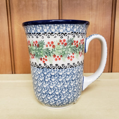 Mug   Bistro   16 oz.  1734X ~ Holly Berry  PF1024