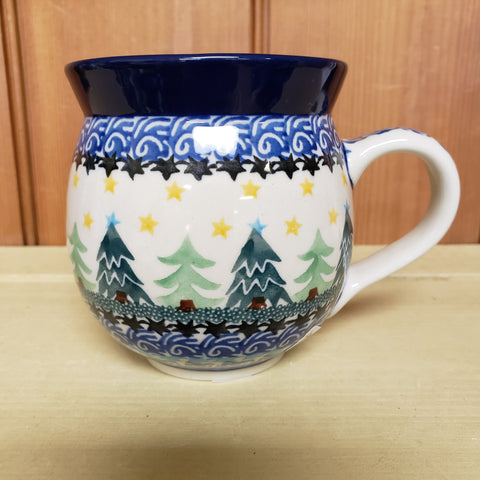 Mug   Bubble   11 oz.  1284X ~ Christmas Trees  PF1024