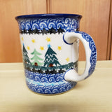 Mug   Straight Side   8 oz  1284X ~ Christmas Trees  PF1024