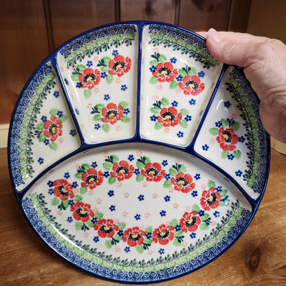 Dish   Divided   10"  3219X ~ Danish Garden  PF1024