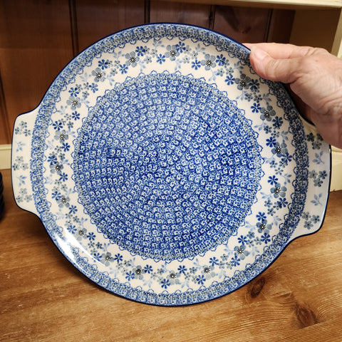 Platter   Round w/ Handles   11.75"  2333X ~ Blue Horizon  PF1024