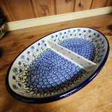 Dish   Divided   Oval  2785X ~ Georgia Blue  PF1024