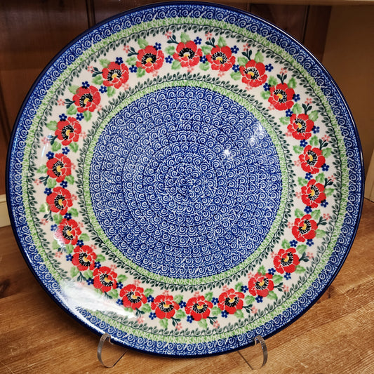 Platter   Round   12.5"  3219X ~ Danish Garden  PF1024