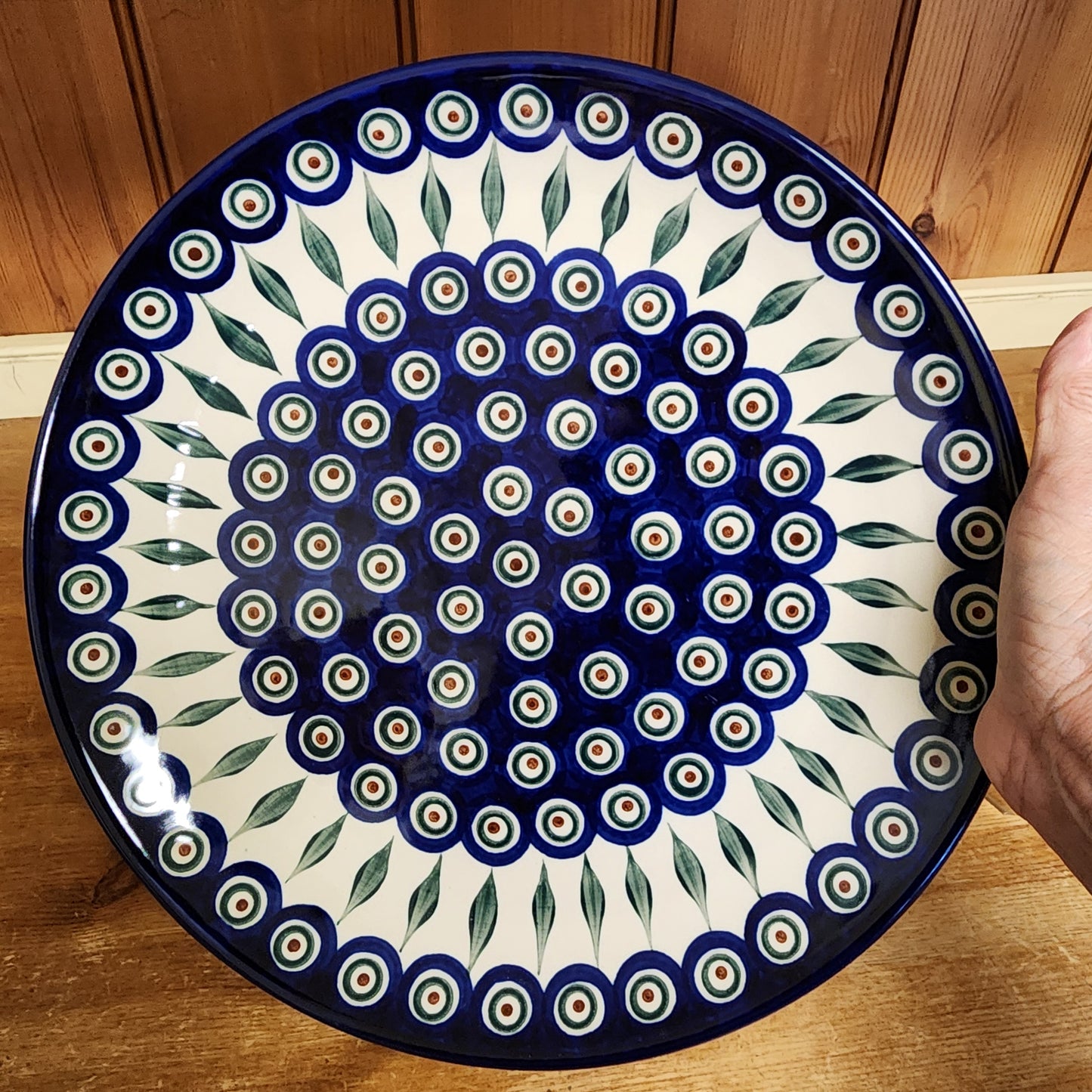 Platter   Round   12.5"  0054X ~ Peacock  PF1024