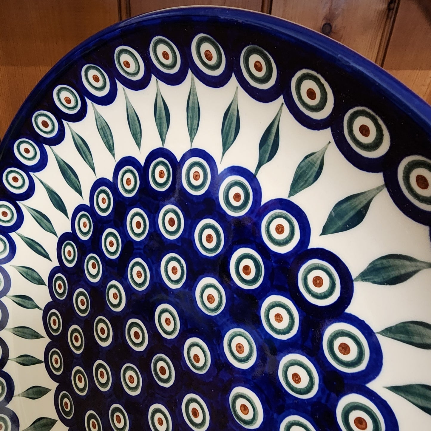 Platter   Round   12.5"  0054X ~ Peacock  PF1024