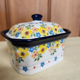 Covered Container   3.25"H x 3.5"W x 4.5"L   2225X ~ Buttercup  PF1024