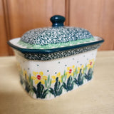 Covered Container   3.25"H x 3.5"W x 4.5"L   2777Q ~ Daffodil  PF1024