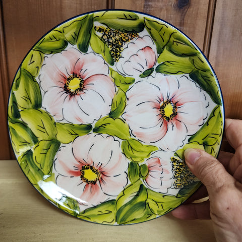 Plate ~ 7.5" Pink Moja dessert plate