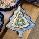 Platter Tree Shape 926-1734X Holly Berry