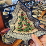 Platter Tree Shape 926-1734X Holly Berry