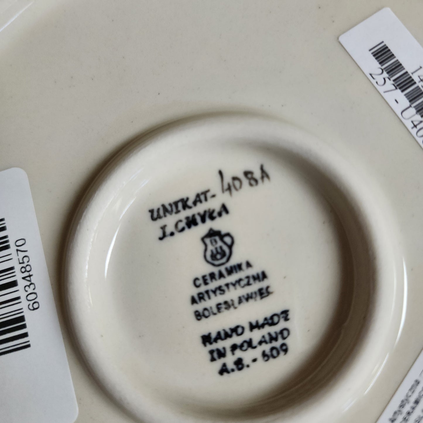 Plate   Dinner    10"  U408A ~ U4  PF1024