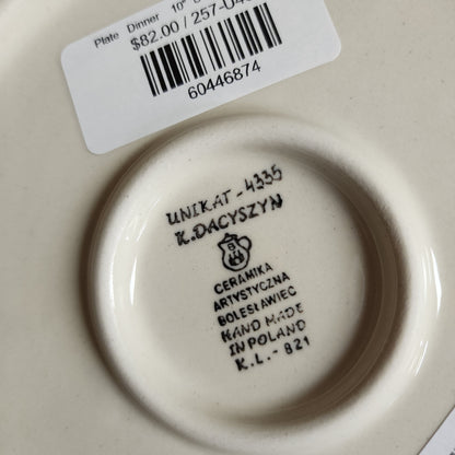 Plate   Dinner    10"  U4335 ~ U4  PF1024