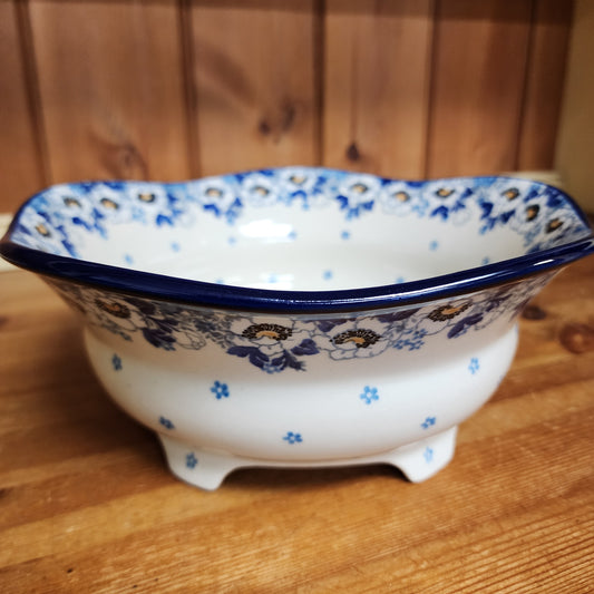 Bowl   Footed   2222X ~ Snow Poppy  PF1024