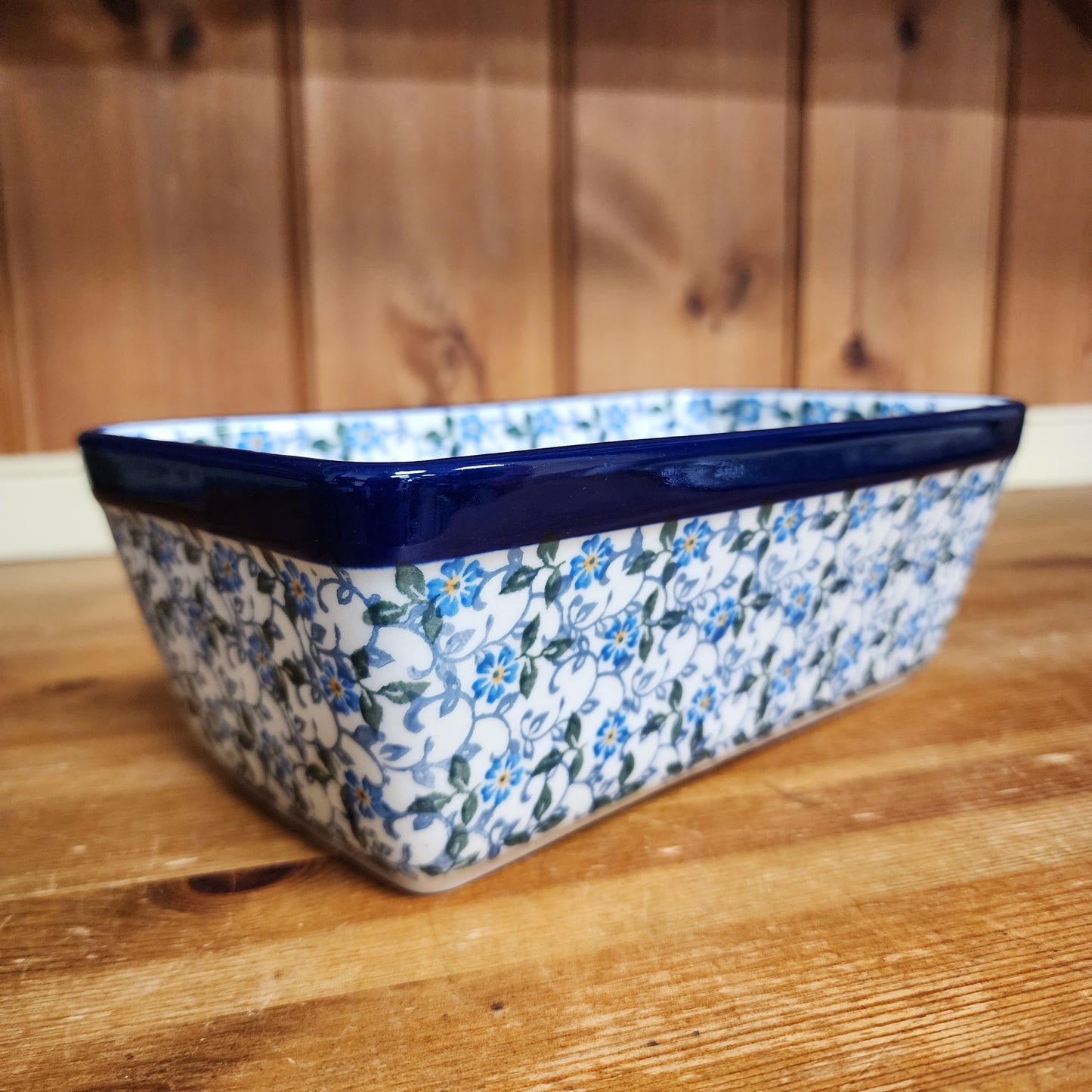 Baker   Loaf Pan   5"w X 8"L  2089X ~ Forget Me Knots  PF1024