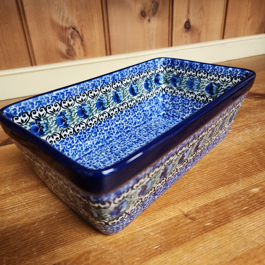 Baker   Loaf Pan   5"w X 8"L  1513X ~ Peacock Feather  PF1024