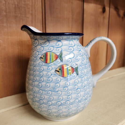 Pitcher   (1 qt)   2540X ~ Rainbow Fish (6" H)    PF1024