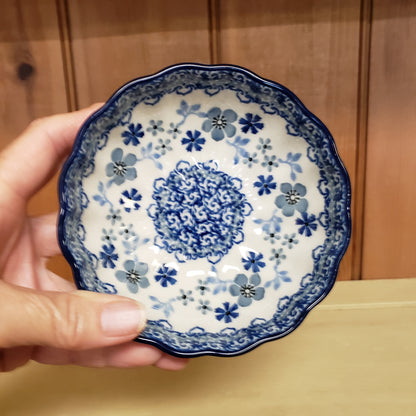 Bowl   Scalloped   4.5"  2333X ~ Blue Horizon  PF1024