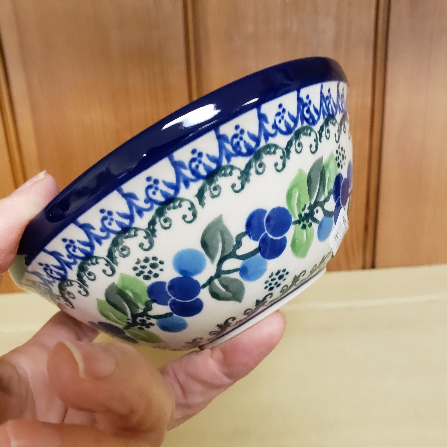 Bowl   Nesting Salad/Cereal   5.5" W  1416X ~ Blue Berries  PF1024