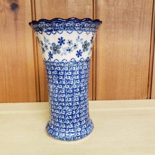 Vase   Fluted   6.75"  2333X ~ Blue Horizon  PF1024