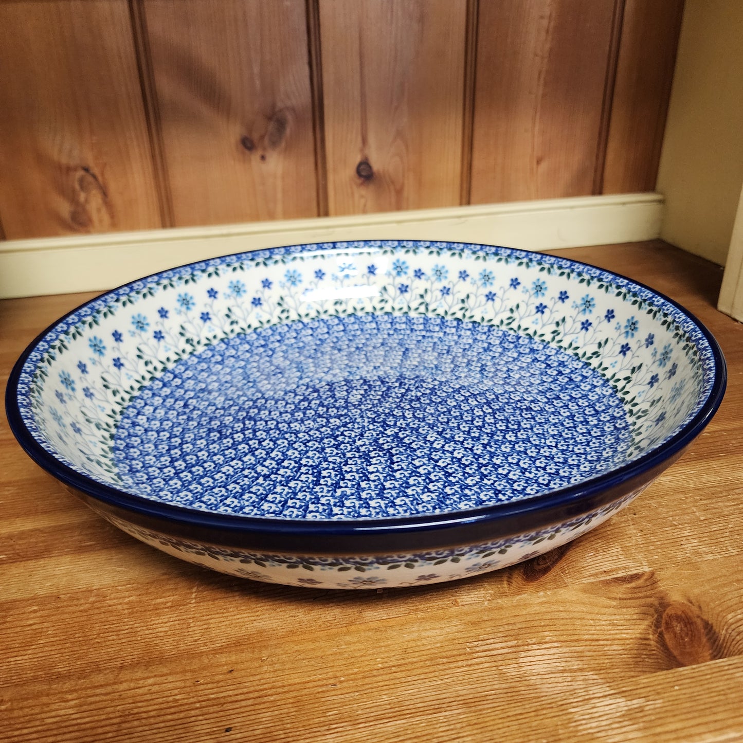 Bowl   Serving   12.75"W x 2.5"D  2785X ~ Georgia Blue  PF1024