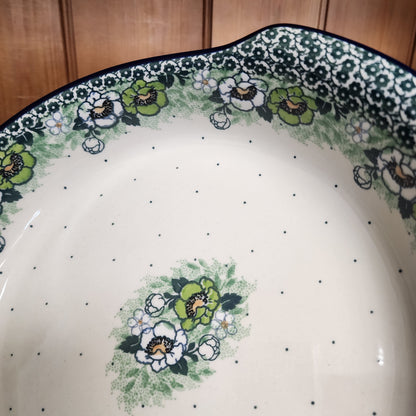 Baker   Round w/handles   10.25"  2320X ~ Green Poppies  PF1024