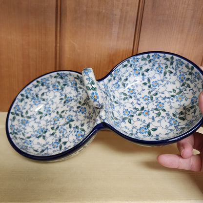 Bowls   Double Serving   9.75"L  2089X ~ Forget Me Knots  PF1024