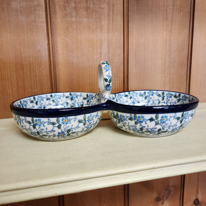 Bowls   Double Serving   9.75"L  2089X ~ Forget Me Knots  PF1024