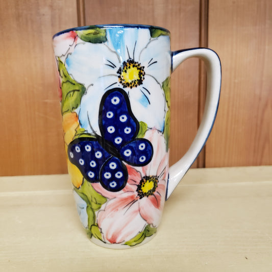 Mug Latte Butterfly 16 oz Moja