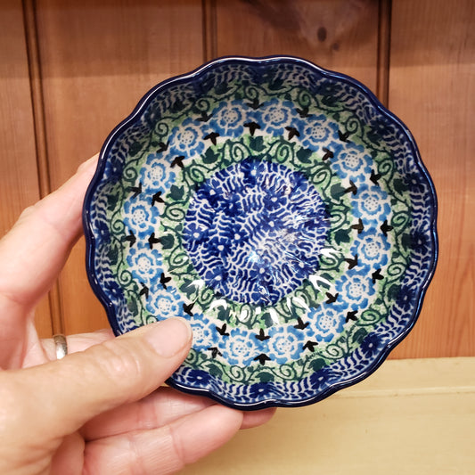 Bowl   Scalloped   4.5"  1798X ~ Blue Lagoon  PF1024