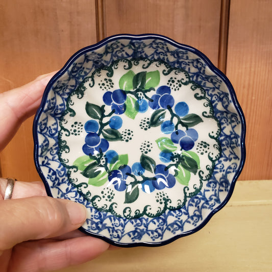 Bowl   Scalloped   4.5"  1416X ~ Blue Berries  PF1024