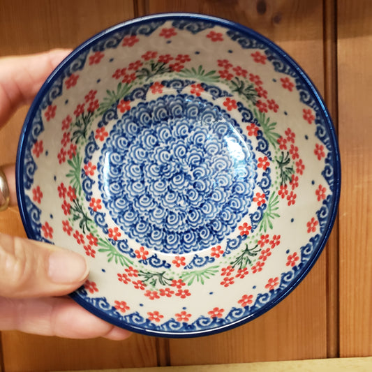 Bowl   Ice Cream   4.5"  3223X ~ Red Daisy Bouquet  PF1024