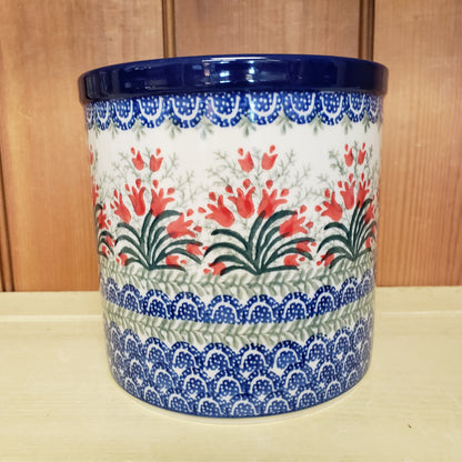 Utensil Holder   5.5"   1437X ~ Crimson Bells