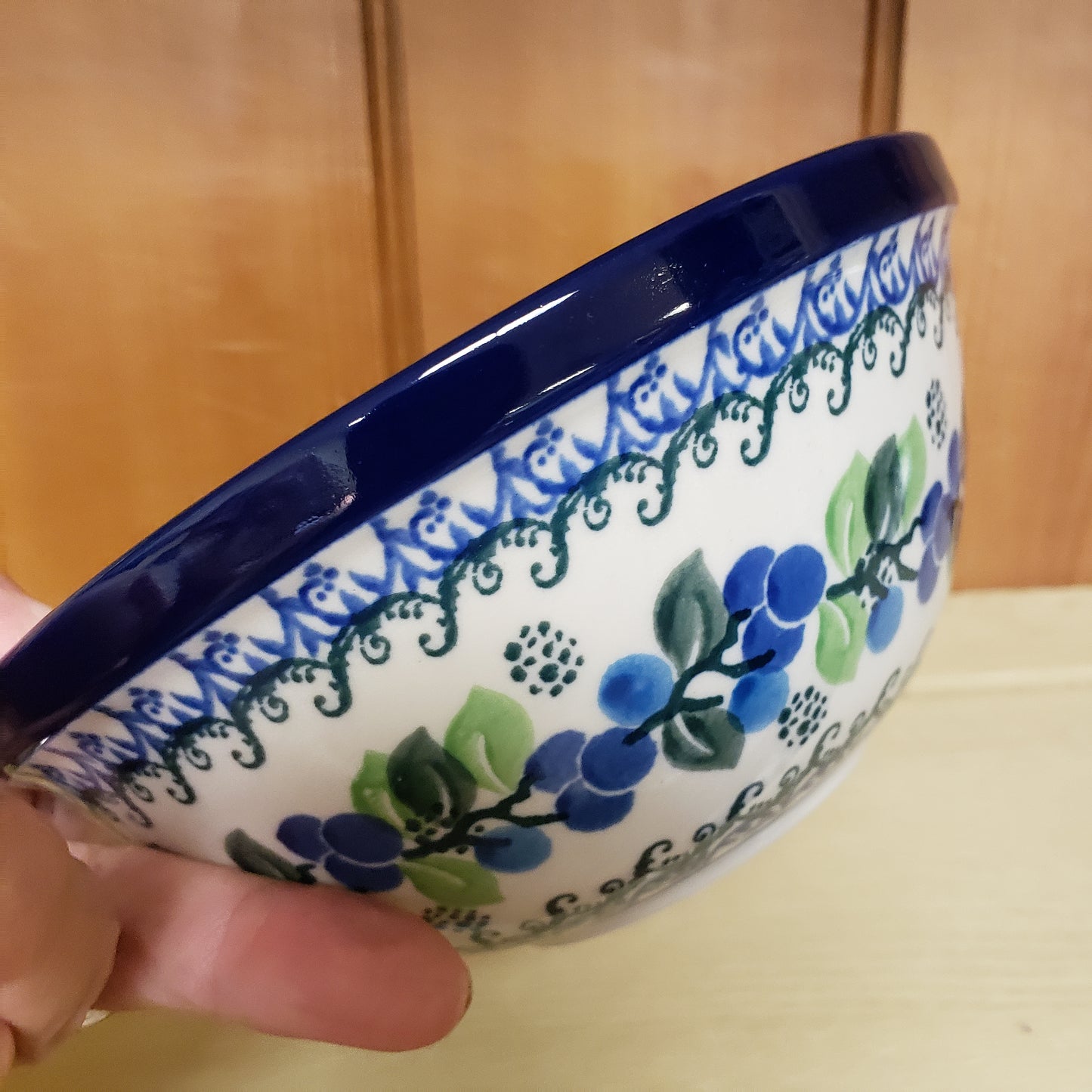 Bowl   Nesting   6.5" W  1416X ~ Blue Berries  PF1024