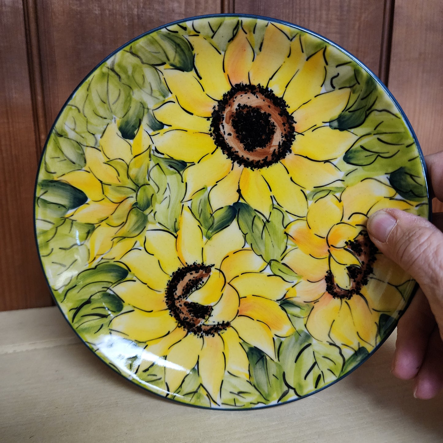 Plate ~ 7.5 Sunflower Moja dessert plate