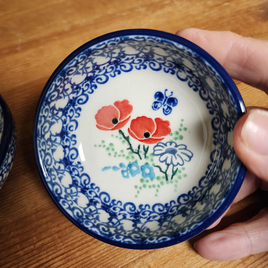 Bowl   3-1/2"   2901X ~ Red Poppy Garden  PF1024