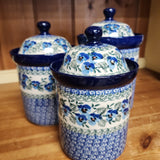 3 pc Winter Viola canisters