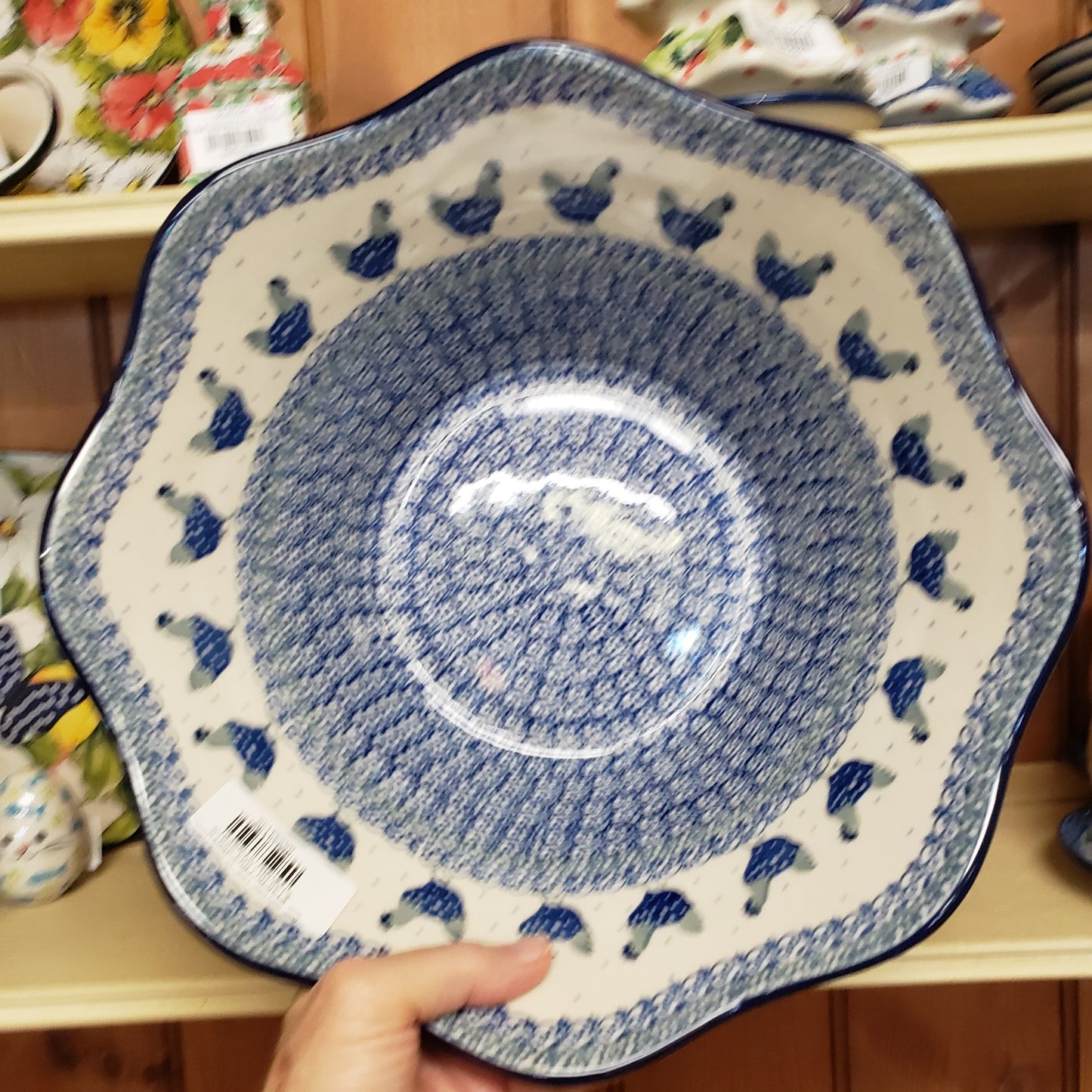 Bowl   Wavy Edge   Large   12" 2597X ~ Henny Penny  PF1024