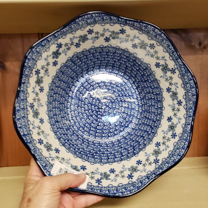 Bowl   Wavy Edge   Medium   10" 2333X ~ Blue Horizon  PF1024