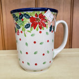 Mug ~ Bistro ~ 16 oz. 812-U5054 ~ U4 poinsettia