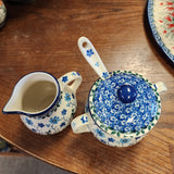 Set ~ Sugar/Creamer/Spoon Georgia Blue