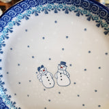 Plate   Rimmed   9"  2793X ~ Frost & Flurry  PF1024 Snowman