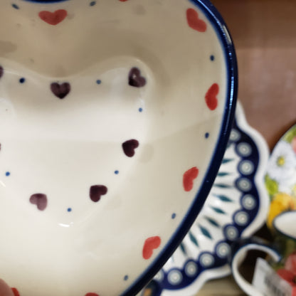 Bowl   Heart Shaped Ramekin   4" x 4"  2108X ~ Love Struck  PF1024