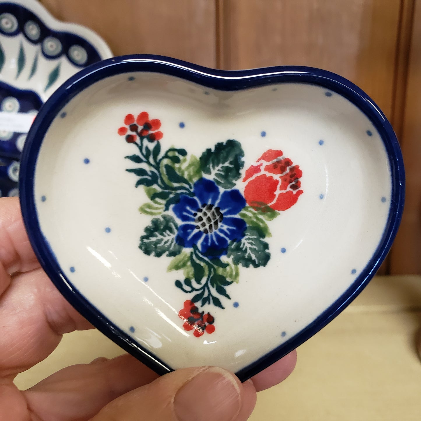 Dish   Small Heart   3.25" x 3"  1535X ~ Garden Party  PF1024