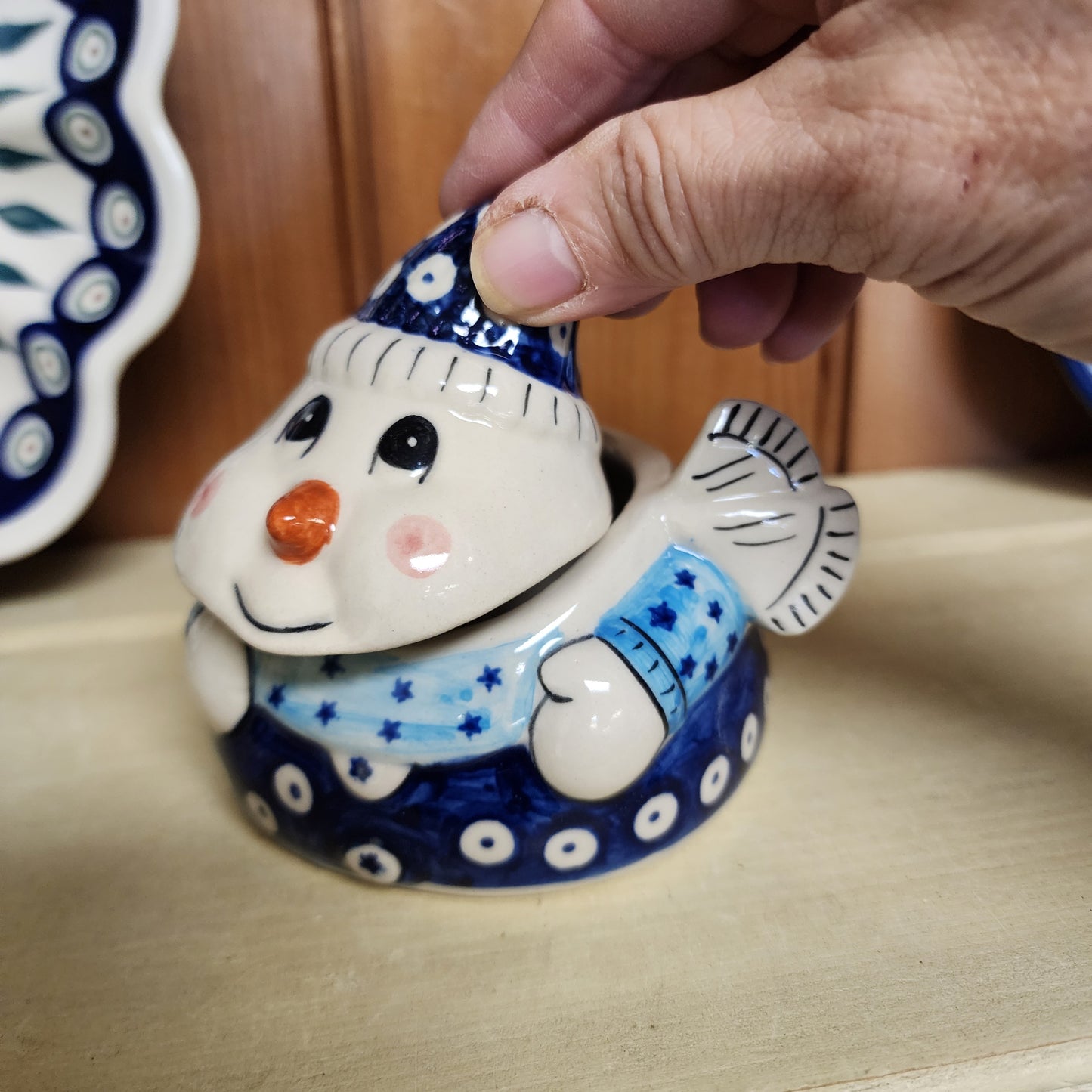 Snowman Jar