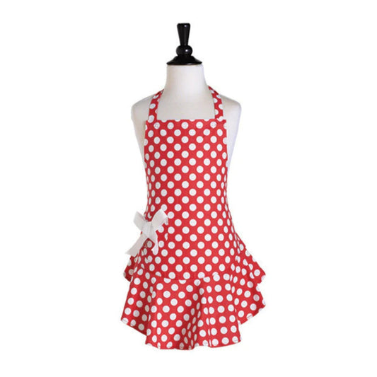 Apron ~ Red & White Polka dot