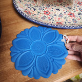 Hot Pad ~ Silicone Blue Trivet