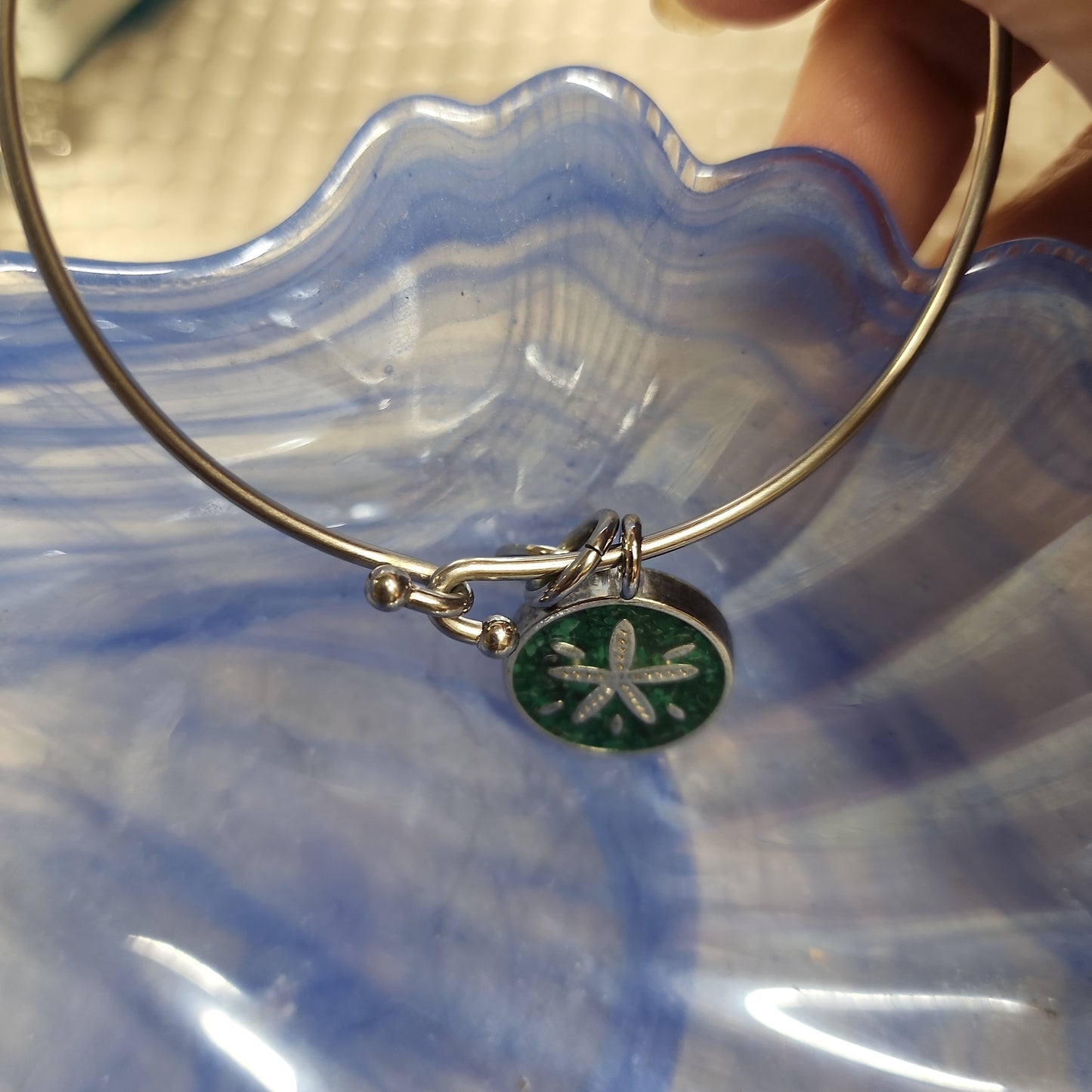 Malachite Green Starfish bangle